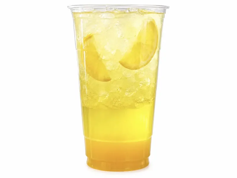Relaxing Tea, a caffeine-free herbal wellness tea with lemon, at Fuel Up Energy Cafe in Bolingbrook