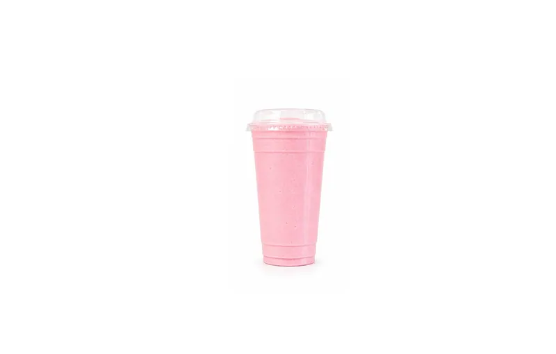 Strawberry Banana dairy-free smoothie at Fuel Up Energy Cafe in Bolingbrook